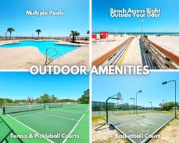 Royal Gulf Beach & Racquet Club #5612" | Beachfront 2BR | Indoor/Outdoor Pools + Hot Tub | Amenities Galore | On Site Dining | Sleeps 6