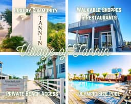 The Lookout @ Tannin" | Luxury 3BR + Loft Bunks*Steps To Private Beach Access*Pool*Golf Cart Friendly*Sleeps 10