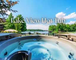 Oasis at Bayshore" | Luxury Lakefront Views*Private Pool*Hot Tub*Boat Dock