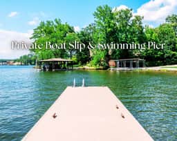 Oasis at Bayshore" | Luxury Lakefront Views*Private Pool*Hot Tub*Boat Dock