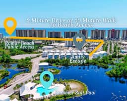 Amity Escape @ Summer Salt" | Private Hot Tub*Pool*Walk To Beach*Firepit*3BR*Sleeps 12