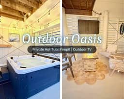 Amity Escape @ Summer Salt" | Private Hot Tub*Pool*Walk To Beach*Firepit*3BR*Sleeps 12