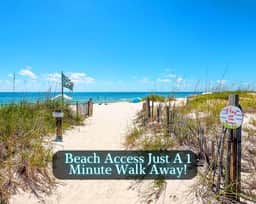 Salty Southern Haven" | Balcony Gulf Views*200 Steps To Beach*Firepit*Sleeps 10*Dog Friendly 3BR*Fort Morgan