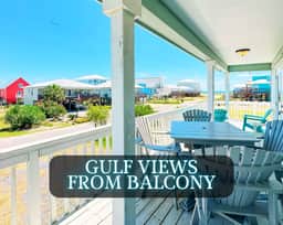 Salty Southern Haven" | Balcony Gulf Views*200 Steps To Beach*Firepit*Sleeps 10*Dog Friendly 3BR*Fort Morgan