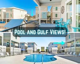 A Beachin' Good Time" | Steps To Beach*Gulf Views*Pool*Lagoon*Fishing Pier*4BR*Sleeps 12*West Side Cottages
