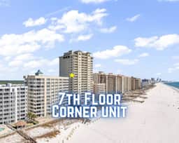 Escapes! To The Shores #705" | Luxury Gulf Front 4BR*Corner Unit*Stunning Views*Infinity Beach Front Pool*92 Deg Indoor Pool*Hot Tub*Premium Amenities