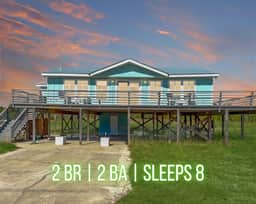 Kermit's Place" | Almost Beachfront 2BR Home*Gulf Views*3 Minute Walk To Beach