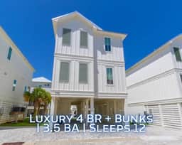 Salty Beach @ The Osprey" | Luxury 4BR*Pool*Walk To Beach*Private Boat Slip*Sleeps 12