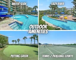 Phoenix On The Bay #1425" | 2BR Bayside Condo*Lazy River*Water Slide*Pools*Hot Tubs*Boat Slip*5 Minutes To Beach*Sleeps 6