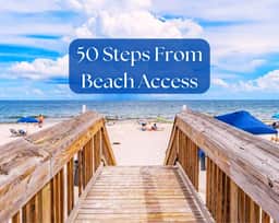 Beach Bum HQ" | 50 Steps To Beach*Gulf Views*Heated Pool*Hot Tub*4BR*Sleeps 12*Lost Dunes Cottages