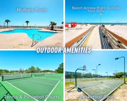 Plantation Palms #6409" | Beachfront 2BR | Indoor/Outdoor Pools + Hot Tub | Amenities Galore | On Site Dining | Sleeps 6