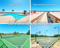 Royal Gulf Beach & Racquet Club #5316" | 2BR Beachfront* Gulf Views*Indoor/Outdoor Pools*Hot Tub*Gym*On Site Dining*Sleeps 7