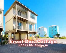 Sweet Caroline's @ Little Lagoon Cottages" | Front Row 2BR Beach Cottage*50 Steps To Beach*Gulf Views*Pool*Fishing Pier*Sleeps 10