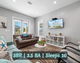 Island Time" @ East Point Cottages | 2 Minute Walk To Beach*Gorgeous Pool*3BR*Sleeps 12