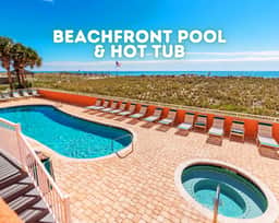 Seacrest #801" | 2BR Beachfront Corner Unit*Stunning Gulf Views*Pool*Hot Tub*Sleeps 8
