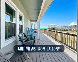 Pipe Dreams" | Balcony Gulf Views*50 Steps To Beach*Sleeps 12*Dog Friendly 3BR*Fort Morgan