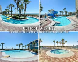 Phoenix West #1801" | Luxury 4BR Beachfront Corner Unit | Huge Balcony With Expansive Gulf Views | Lazy River | Water Slide | Indoor Pool | Hot Tub | Gym | Sleeps 10