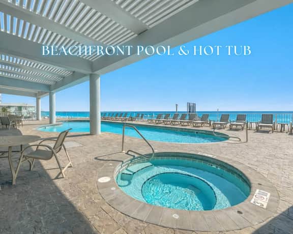 Colonnades #1903" | 4BR Beachfront Corner Unit*Sweeping Gulf Front Views*Pool*Hot Tub*Gym*Sleeps 12