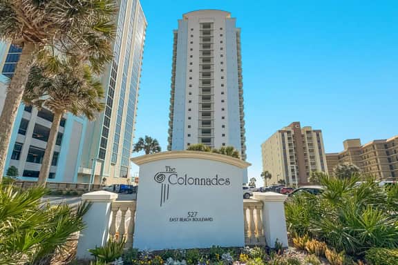 Colonnades #1903" | 4BR Beachfront Corner Unit*Sweeping Gulf Front Views*Pool*Hot Tub*Gym*Sleeps 12