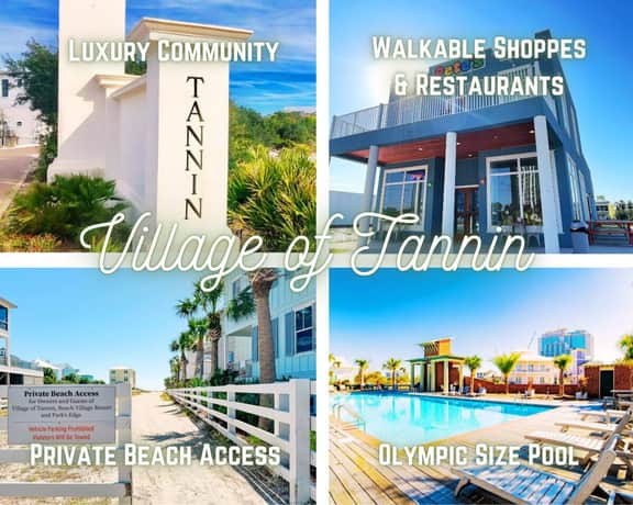 The Lookout @ Tannin" | Luxury 3BR + Loft Bunks*Steps To Private Beach Access*Pool*Golf Cart Friendly*Sleeps 10