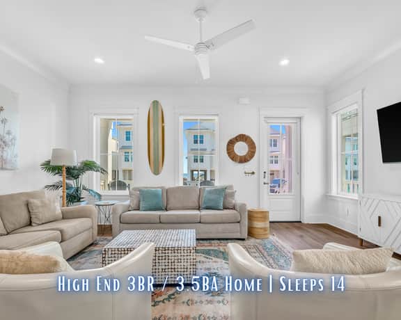 GeorgE's Shore" | Ocean's Edge #6 | Luxury Beachside 3BR Home | Pool | 50 Steps To Beach | Gulf Views | Sleeps 14 | Dog Friendly