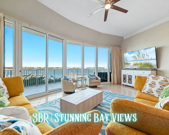 Caribe B104" | 3BR Bayfront Condo With Stunning Views*Unmatched Amenities*Lazy River*Outdoor Pools*Hot Tub*Boat Slip*Beach Trolley*Cabanas*On Site Restaurants
