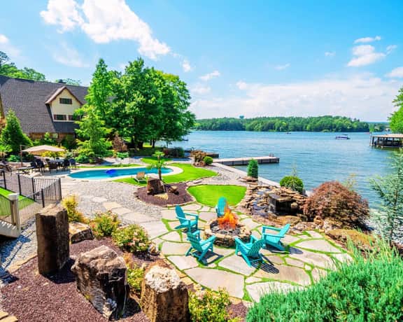 Oasis at Bayshore" | Luxury Lakefront Views*Private Pool*Hot Tub*Boat Dock
