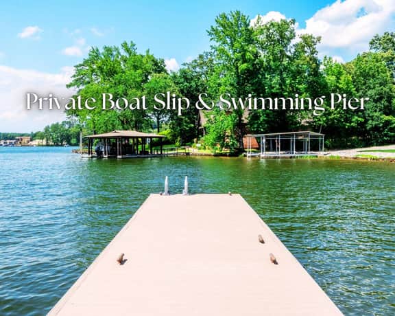 Oasis at Bayshore" | Luxury Lakefront Views*Private Pool*Hot Tub*Boat Dock