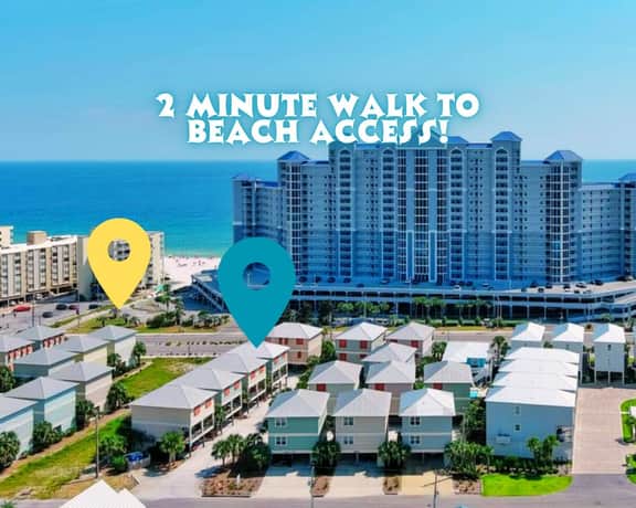 Oh So Beachy" | 2 Min Walk To Beach*Poolview Balcony*2 King Suites