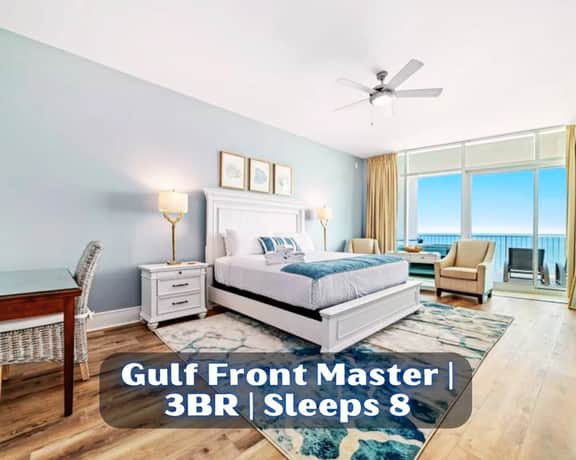 Turquoise Place #D704" | Luxury Beachfront 3BR*Stunning 7th Floor Gulf Front Views*Private Hot Tub*5 Star Amenities*Lazy River*Water Slide*Putting Green*On Site Restaurants*Sleeps 8
