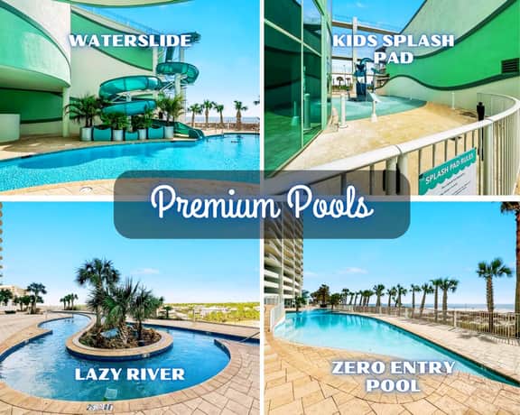 Turquoise Place #D704" | Luxury Beachfront 3BR*Stunning 7th Floor Gulf Front Views*Private Hot Tub*5 Star Amenities*Lazy River*Water Slide*Putting Green*On Site Restaurants*Sleeps 8