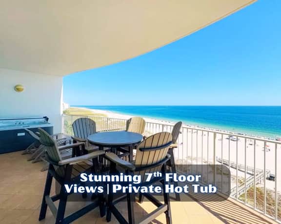 Turquoise Place #D704" | Luxury Beachfront 3BR*Stunning 7th Floor Gulf Front Views*Private Hot Tub*5 Star Amenities*Lazy River*Water Slide*Putting Green*On Site Restaurants*Sleeps 8