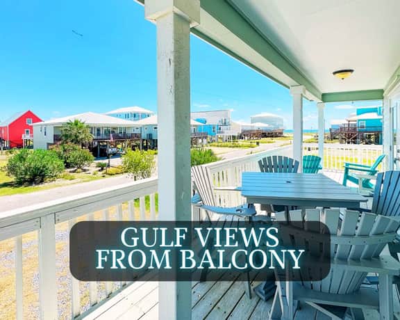 Salty Southern Haven" | Balcony Gulf Views*200 Steps To Beach*Firepit*Sleeps 10*Dog Friendly 3BR*Fort Morgan