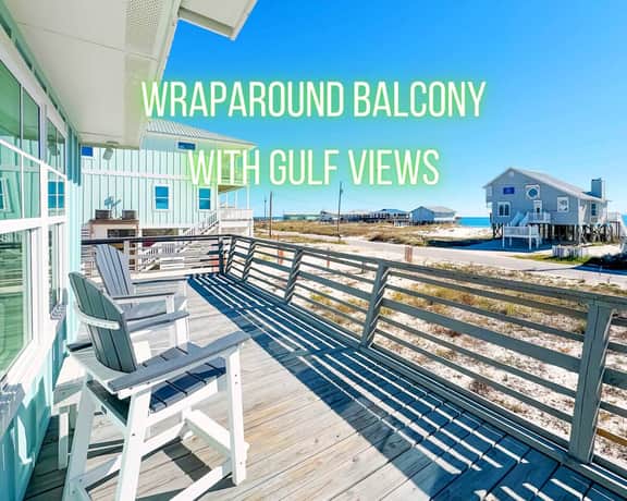 Kermit's Place" | Almost Beachfront 2BR Home*Gulf Views*3 Minute Walk To Beach