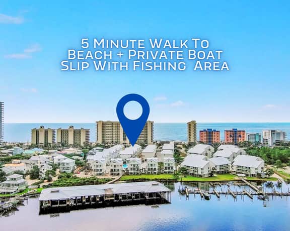 Salty Beach @ The Osprey" | Luxury 4BR*Pool*Walk To Beach*Private Boat Slip*Sleeps 12
