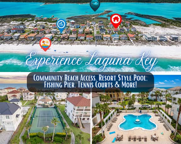SeaHaven" @ Laguna Key | Luxury 6BR "Almost Beachfront" Home | Steps To Beach & Pool | Game Garage | Tiki Bar | Sleeps 16
