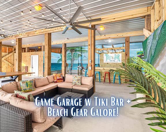 SeaHaven" @ Laguna Key | Luxury 6BR "Almost Beachfront" Home | Steps To Beach & Pool | Game Garage | Tiki Bar | Sleeps 16