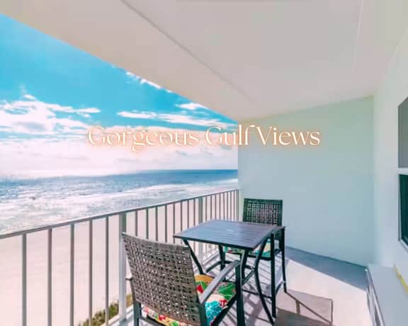 Emerald Skye #62" | Beach Front*Stunning Gulf Views*Pool*Gym*Pier*1BR + Bunks