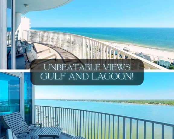 Penthouse 17 @ Lagoon Tower" | Luxury Waterfront 5BR Penthouse*Insane Views*100 Steps To Beach*Outdoor Pool*Heated Indoor Pool*Hot Tub*3700 Sq Ft*Sleeps 10