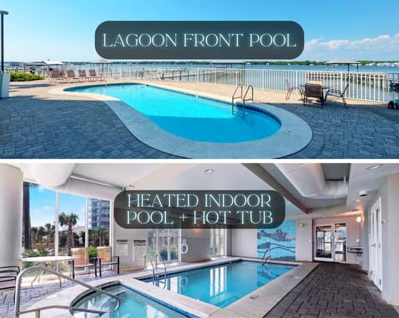 Penthouse 17 @ Lagoon Tower" | Luxury Waterfront 5BR Penthouse*Insane Views*100 Steps To Beach*Outdoor Pool*Heated Indoor Pool*Hot Tub*3700 Sq Ft*Sleeps 10