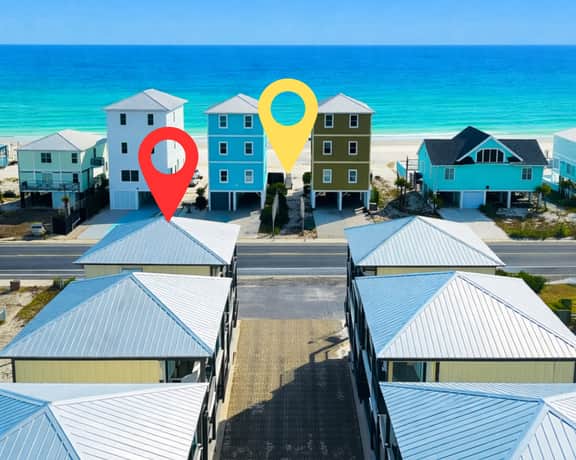 Sweet Caroline's @ Little Lagoon Cottages" | Front Row 2BR Beach Cottage*50 Steps To Beach*Gulf Views*Pool*Fishing Pier*Sleeps 10