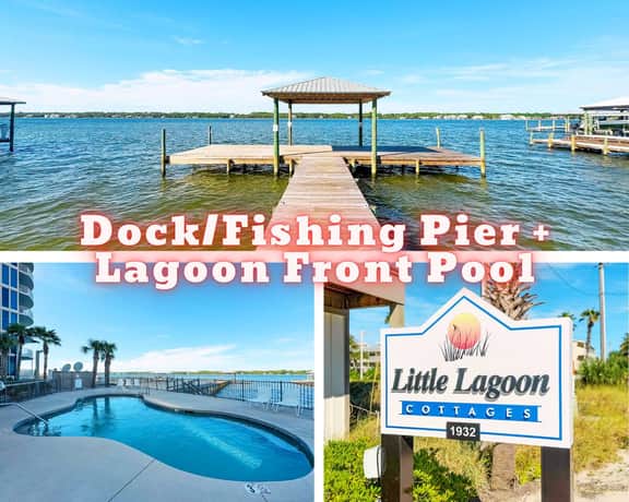Sweet Caroline's @ Little Lagoon Cottages" | Front Row 2BR Beach Cottage*50 Steps To Beach*Gulf Views*Pool*Fishing Pier*Sleeps 10