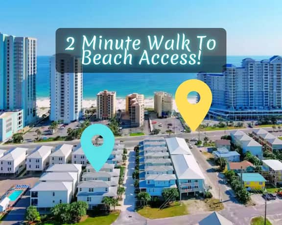 Island Time" @ East Point Cottages | 2 Minute Walk To Beach*Gorgeous Pool*3BR*Sleeps 12