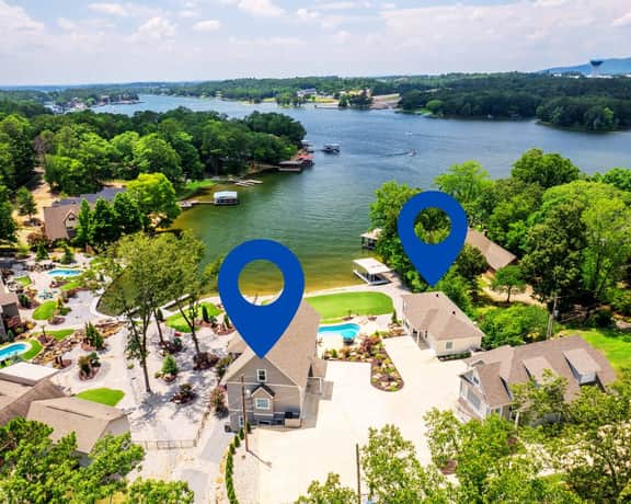 Relaxation Station" | 2 Luxury Lakefront Homes*Private Pool*Hot Tub*Putting Green*Firepit*Boat Slip