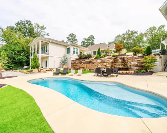 Relax Lane" | Lakefront Views*Private Pool*Hot tub*Putting Green*Firepit*Boat Slip