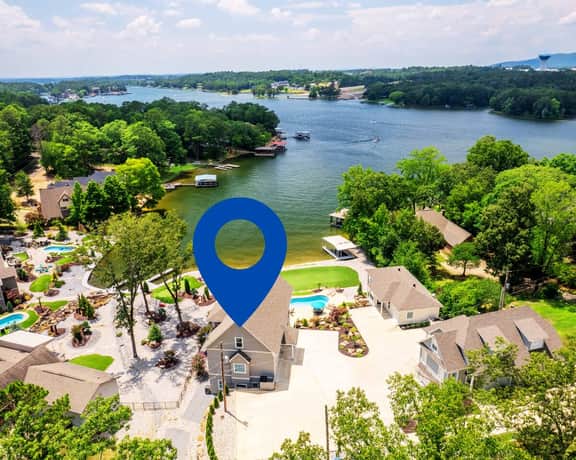 Relax Lane" | Lakefront Views*Private Pool*Hot tub*Putting Green*Firepit*Boat Slip