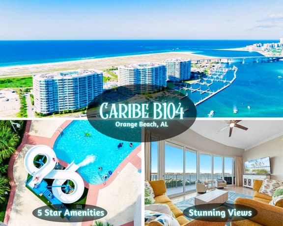 Caribe B104" | 3BR Bayfront Condo With Stunning Views*Unmatched Amenities*Lazy River*Outdoor Pools*Hot Tub*Boat Slip*Beach Trolley*Cabanas*On Site Restaurants