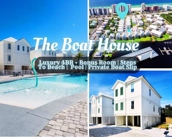 The Boat House @ The Osprey" | Luxury 4BR*Pool*Steps To Beach*Boat Slip*Gulf Views