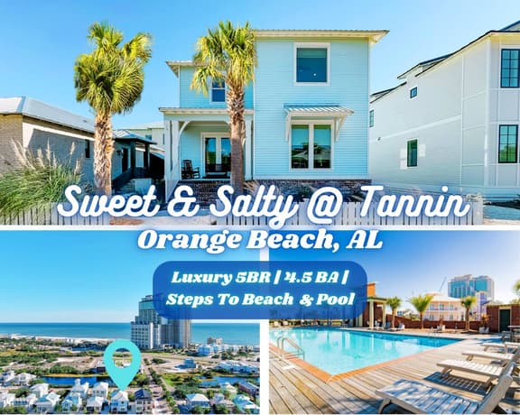 Sweet & Salty @ Tannin" | Luxury 5BR | Walk To Private Beach Access | Pool | 20% Golf Cart Discount Available