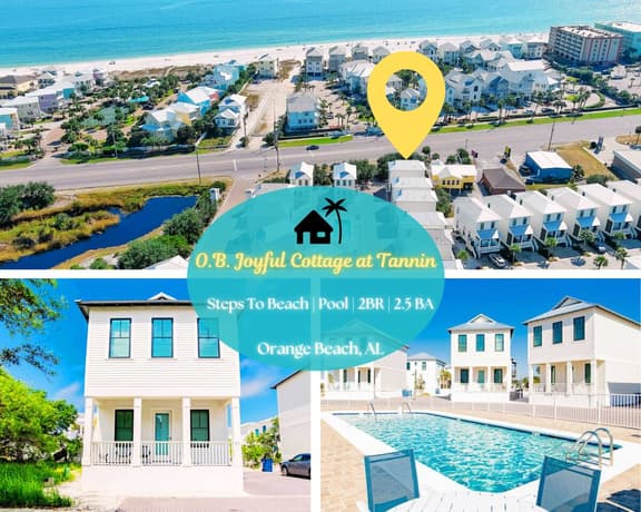 O.B. Joyful" | 100 Steps To Private Beach Access, Poolview Patio, Cottages of Tannin
